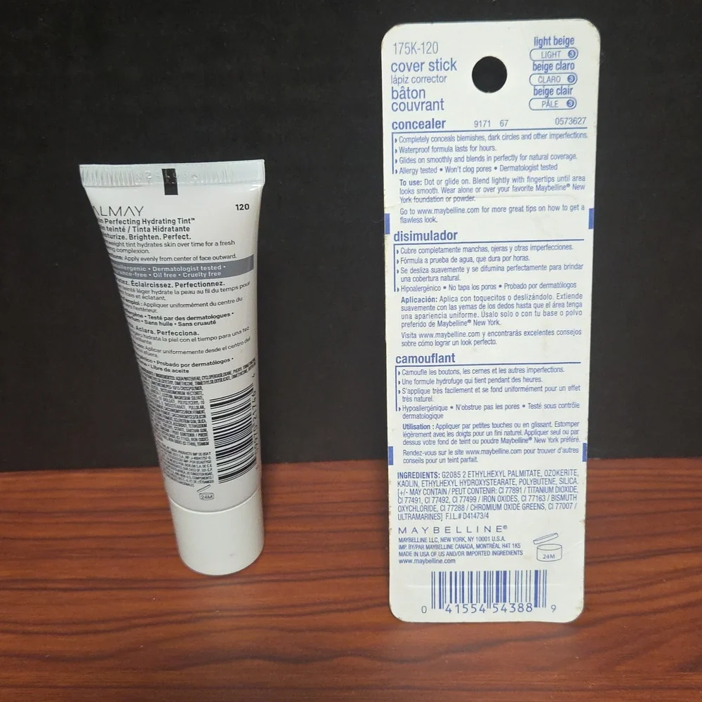 Almay Skin Perfecting Hydrating Tint -120 Beige- Cover stick concealer 120 light